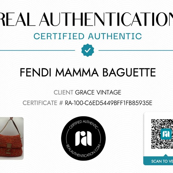 •SOLD•Fendi Embroidered Mamma Baguette - Picture 9 of 10